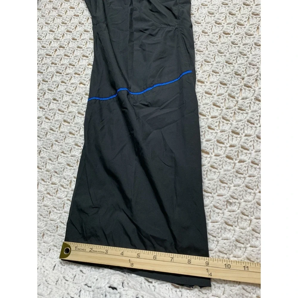 Nike Track Water Windbreaker Pants Men Sz L Black Running Activewear Zip‎ Ankle